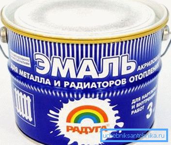 Акрилова фарба для радіаторів без запаху «Веселка»