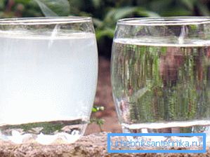 Біла і чиста вода - для порівняння Біла і чиста вода - для порівняння
