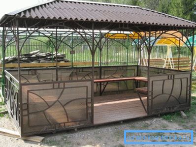 Альтанка з прямокутного профілю Альтанка з прямокутного профілю