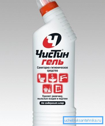 Для чищення краще використовувати гель Для чищення краще використовувати гель