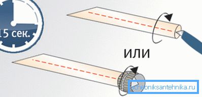 Для якісного з'єднання потрібно правильно обробити торці Для якісного з'єднання потрібно правильно обробити торці