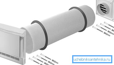 Для установки припливного пристрою досить просвердлити наскрізь стіну Для установки припливного пристрою досить просвердлити наскрізь стіну