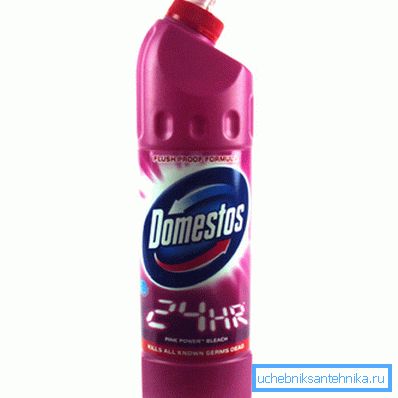 Domestos Pink для профілактики забруднень унітазу Domestos Pink для профілактики забруднень унітазу