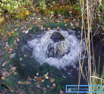 Фото б'є з-під землі водяного джерела Фото б'є з-під землі водяного джерела