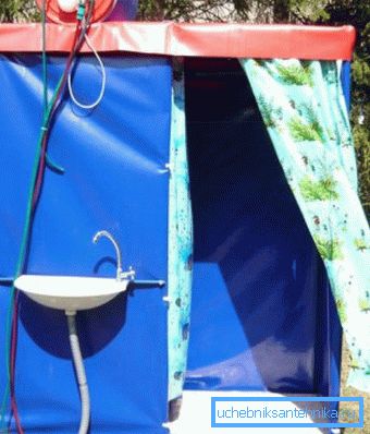 Фото дачного душа з підігрівом Фото дачного душа з підігрівом