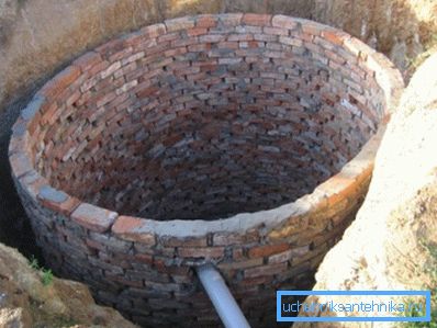 Фото цегляного резервуара. Фото цегляного резервуара.
