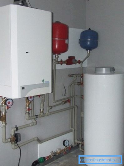 Газовий котел з окремо підключеної ємністю Газовий котел з окремо підключеної ємністю