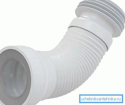 Гофра для з'єднання унітазу з каналізацією Гофра для з'єднання унітазу з каналізацією