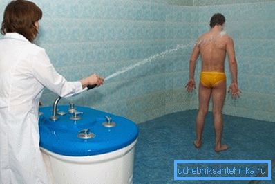 Використання душа Шарко в оздоровчому центрі Використання душа Шарко в оздоровчому центрі