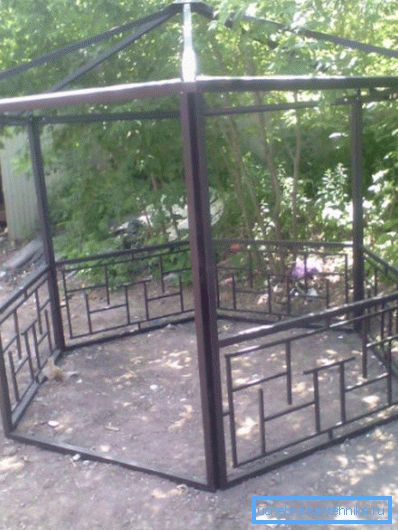 Каркас альтанки з профільованих труб Каркас альтанки з профільованих труб