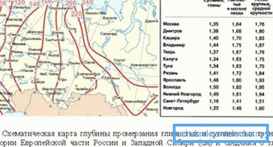 Карта глибини промерзання грунтів в регіонах Росії. Карта глибини промерзання грунтів в регіонах Росії.