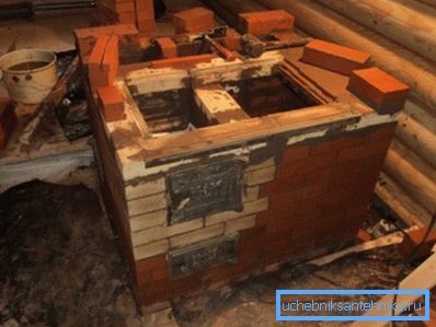 Цегляна кладка в дерев'яному будинку Цегляна кладка в дерев'яному будинку