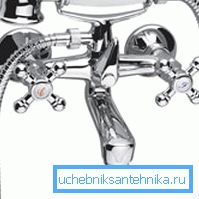Класичний змішувач з душовою лійкою Класичний змішувач з душовою лійкою