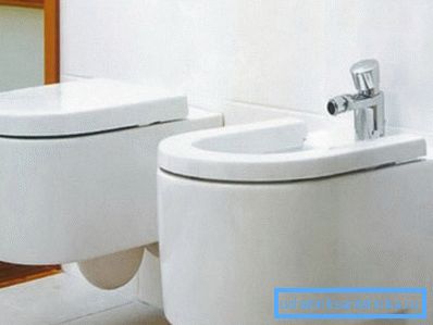 Комплект біде і унітаз в інтер'єрі Комплект біде і унітаз в інтер'єрі