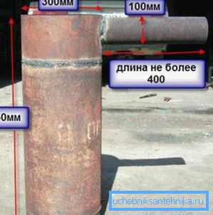 Корпус агрегату з привареним димарем. Корпус агрегату з привареним димарем.