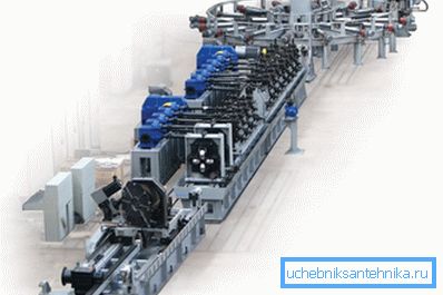 Лінія з виробництва прямошовних конструкцій. Лінія з виробництва прямошовних конструкцій.