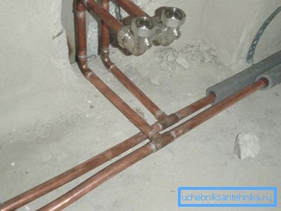 Мідний водопровід. Мідний водопровід.