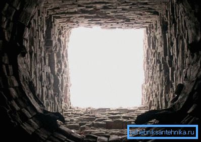 На фото - цегляна обсадная конструкція ствола. На фото - цегляна обсадная конструкція ствола.
