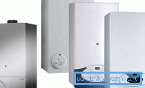 На фото - газові котли побутового призначення