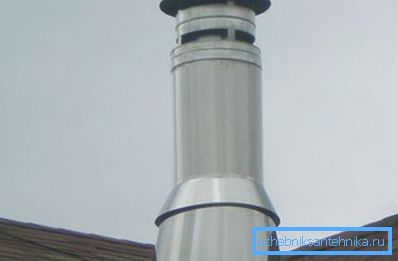 На фото добре видно звуження зовнішньої труби На фото добре видно звуження зовнішньої труби