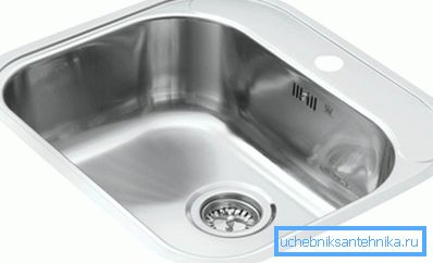 На фото показана найпростіша модель суцільнотягненої врізного миття. На фото показана найпростіша модель суцільнотягненої врізного миття.