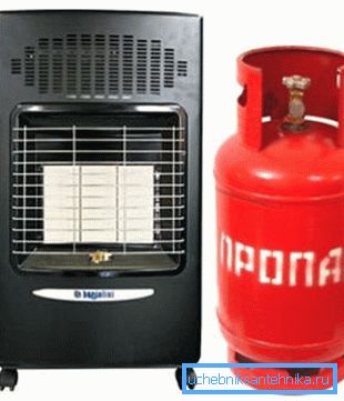 На фото представлено пристрій, що функціонує від газового балона. На фото представлено пристрій, що функціонує від газового балона.