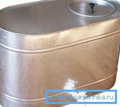 Накопичувальний бак оцинкований для води з краном на 95 л Накопичувальний бак оцинкований для води з краном на 95 л