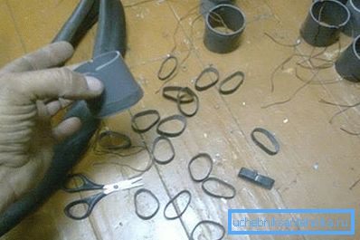 Натягуємо гумові кільця на заготовки Натягуємо гумові кільця на заготовки