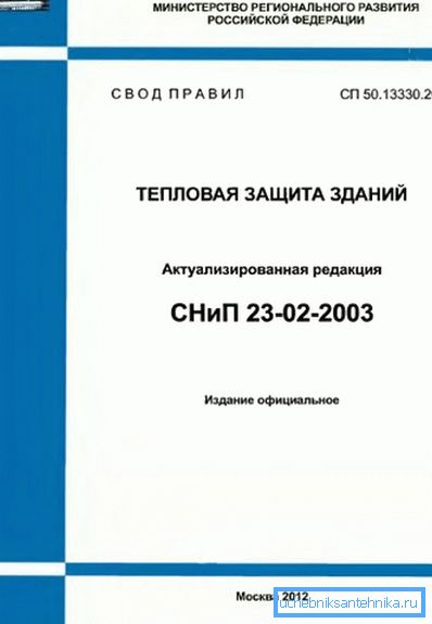 Нормативний документ містить вимоги до утеплення. Нормативний документ містить вимоги до утеплення.