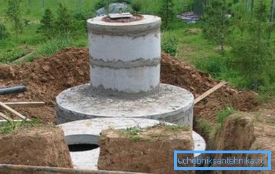 Обсяг залізобетонного каналізаційного колодязя залежить від кількості кілець Обсяг залізобетонного каналізаційного колодязя залежить від кількості кілець