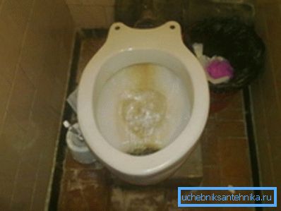 Звичайне місце розташування іржі Звичайне місце розташування іржі