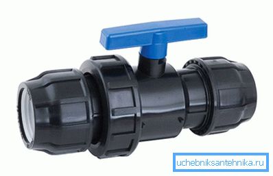 2817 Перехід з вбудованим кульовим краном