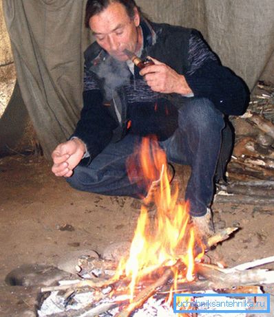 Перші види опалення були недосконалі.