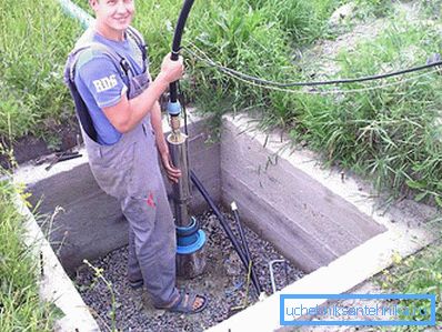 Після прочищення свердловини насос взвращается на своє місце Після прочищення свердловини насос взвращается на своє місце