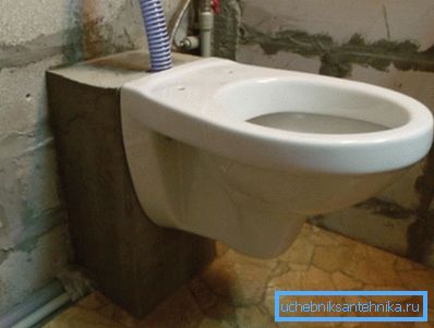Приклад чаші, закріпленої на бетонному блоці Приклад чаші, закріпленої на бетонному блоці