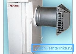 Приклад горизонтального димоходу Приклад горизонтального димоходу