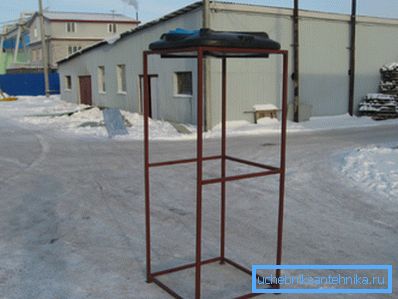 Приклад готового каркаса з баком Приклад готового каркаса з баком