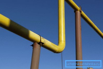 Приклад використання відводів в газопроводі Приклад використання відводів в газопроводі