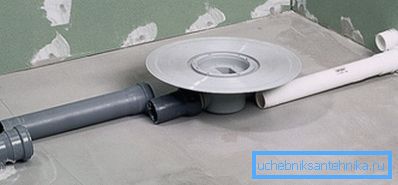 Приклад підключення трапа Приклад підключення трапа