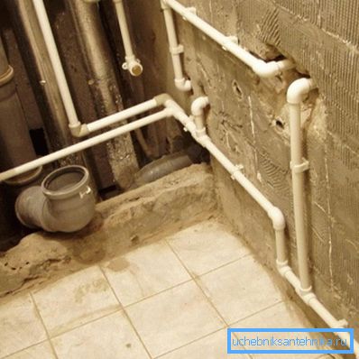 Приклад розводки водопроводу у ванній Приклад розводки водопроводу у ванній