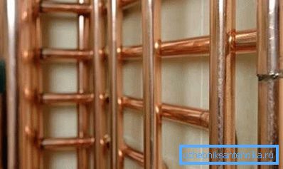 Приклад регістра з мідних труб Приклад регістра з мідних труб
