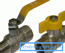 Приклади кульових газових кранів з різними ручками і різьбовими з'єднаннями Приклади кульових газових кранів з різними ручками і різьбовими з'єднаннями
