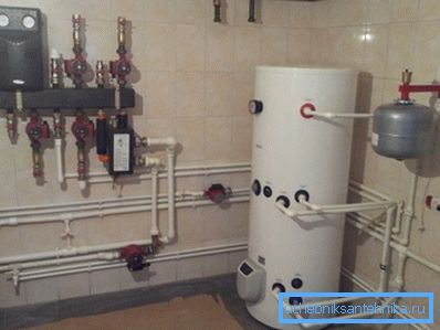Принцип облаштування котельні з використанням двоконтурного агрегату Принцип облаштування котельні з використанням двоконтурного агрегату