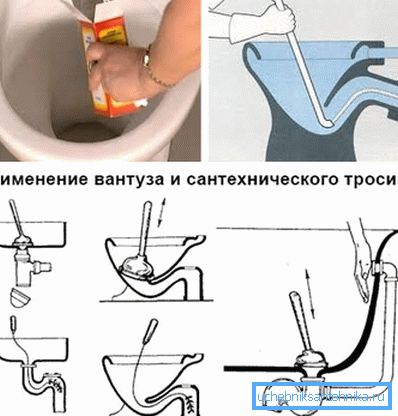 Прочищення унітазу своїми руками за допомогою соди, вантуза і троса Прочищення унітазу своїми руками за допомогою соди, вантуза і троса