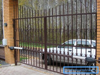 Орні ворота з профільної труби Орні ворота з профільної труби