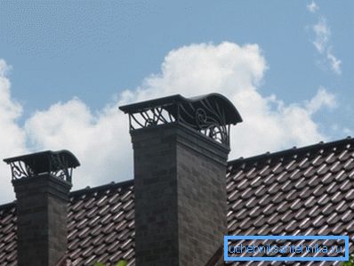 Розташування виведення на поверхні покрівлі Розташування виведення на поверхні покрівлі