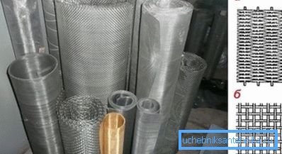 Різні види сіток, які можна використовувати для виготовлення очисних конструкцій Різні види сіток, які можна використовувати для виготовлення очисних конструкцій