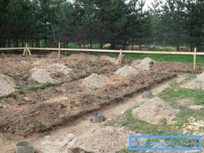 Розмітка ділянки під буріння свердловин під палі Розмітка ділянки під буріння свердловин під палі