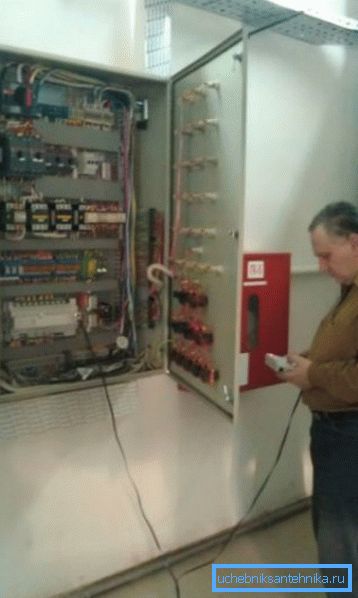 Щиток з рубильниками управління Щиток з рубильниками управління