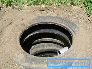 Зливна яма з покришок Зливна яма з покришок